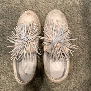 J Slides sneaker with Pom Pom